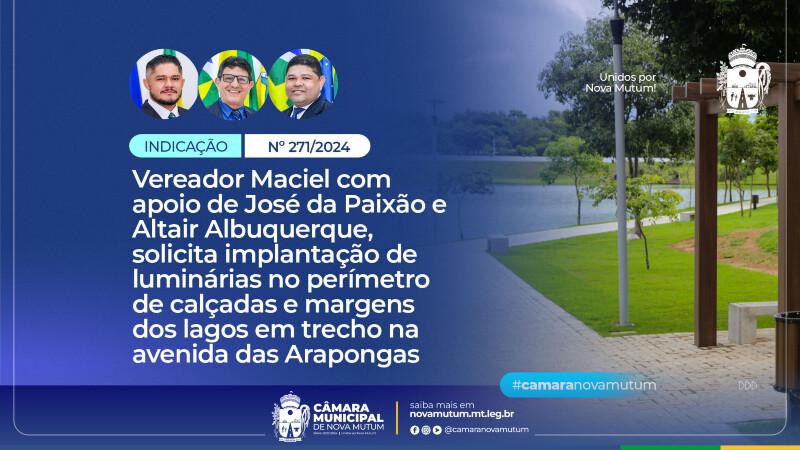 Vereador Maciel apoio de José da Paixão e Altair Albuquerque