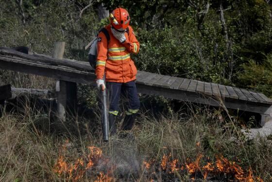 Corpo de Bombeiros faz mais uma ação de prevenção aos incêndios florestais em Chapada dos Guimarães