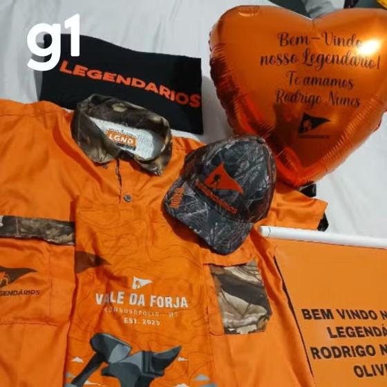 Esposa de Rodrigo Nunes de Oliveira publicou foto nas redes sociais com itens de boas-vindas para quando marido voltasse