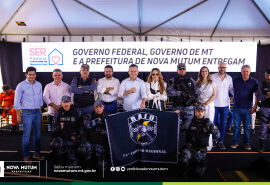 Governo do Estado entrega motocicletas de alta performance para o Grupo RAIO de Nova Mutum