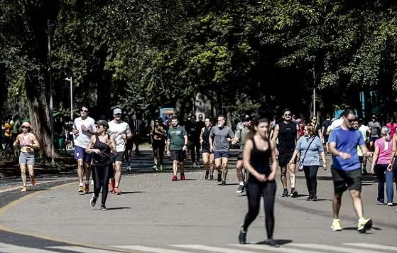 Parque do Ibirapuera, em São Paulo, em foto de agosto de 2024